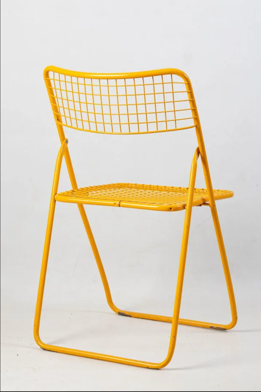 Suite de trois chaises pliantes modèle Ted Net - Niels Gammelgaard