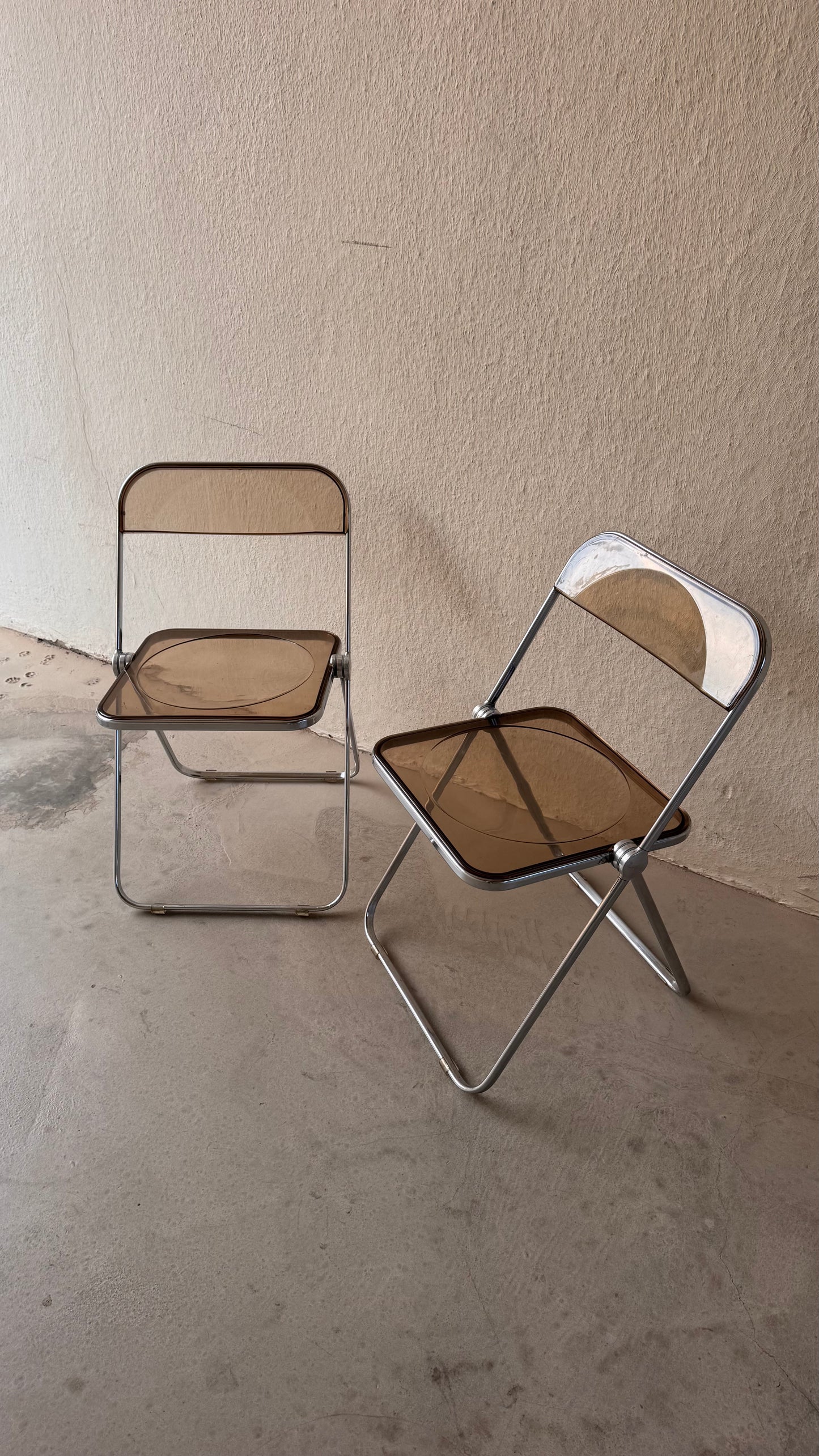 Paire de chaise pliante "Plia" par Giancarlo Piretti