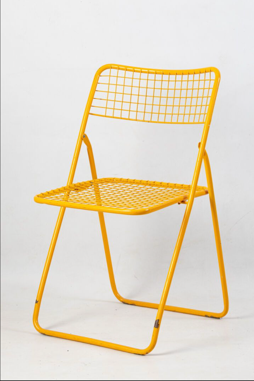 Suite de trois chaises pliantes modèle Ted Net - Niels Gammelgaard
