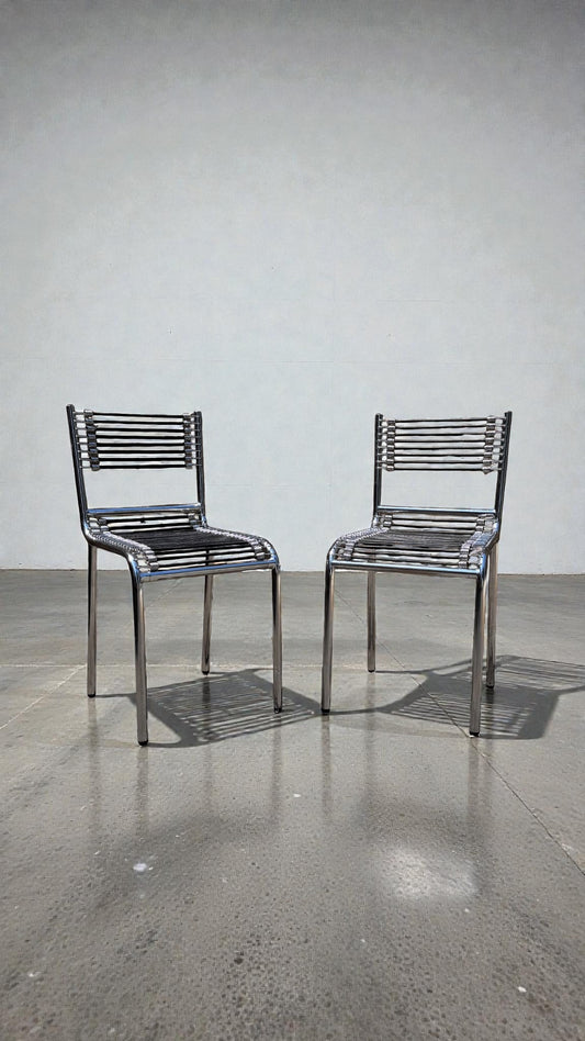 Paire de Chaise Sandows - René Herbst - 1929
