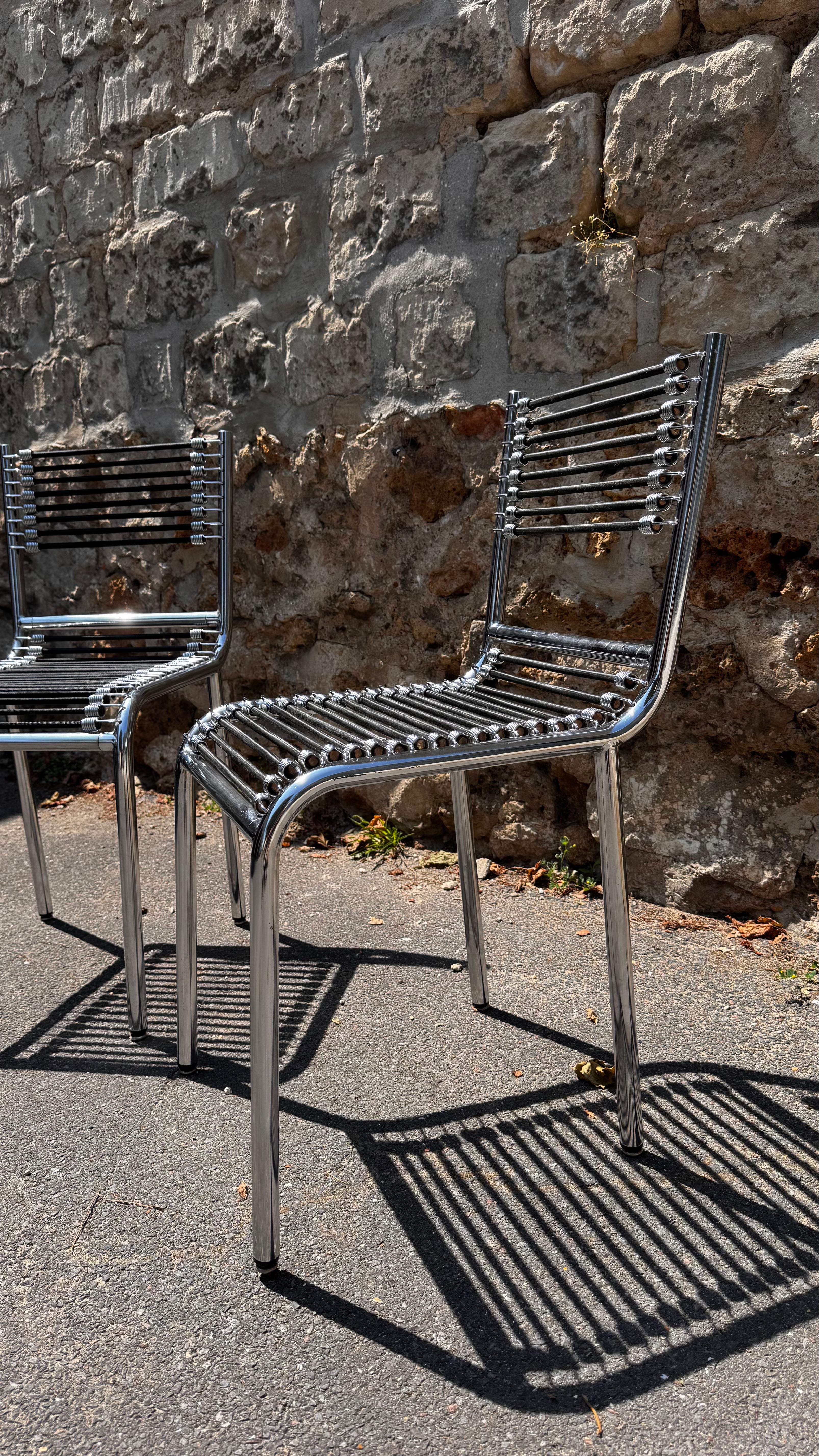 Paire de Chaise Sandows - René Herbst - 1929