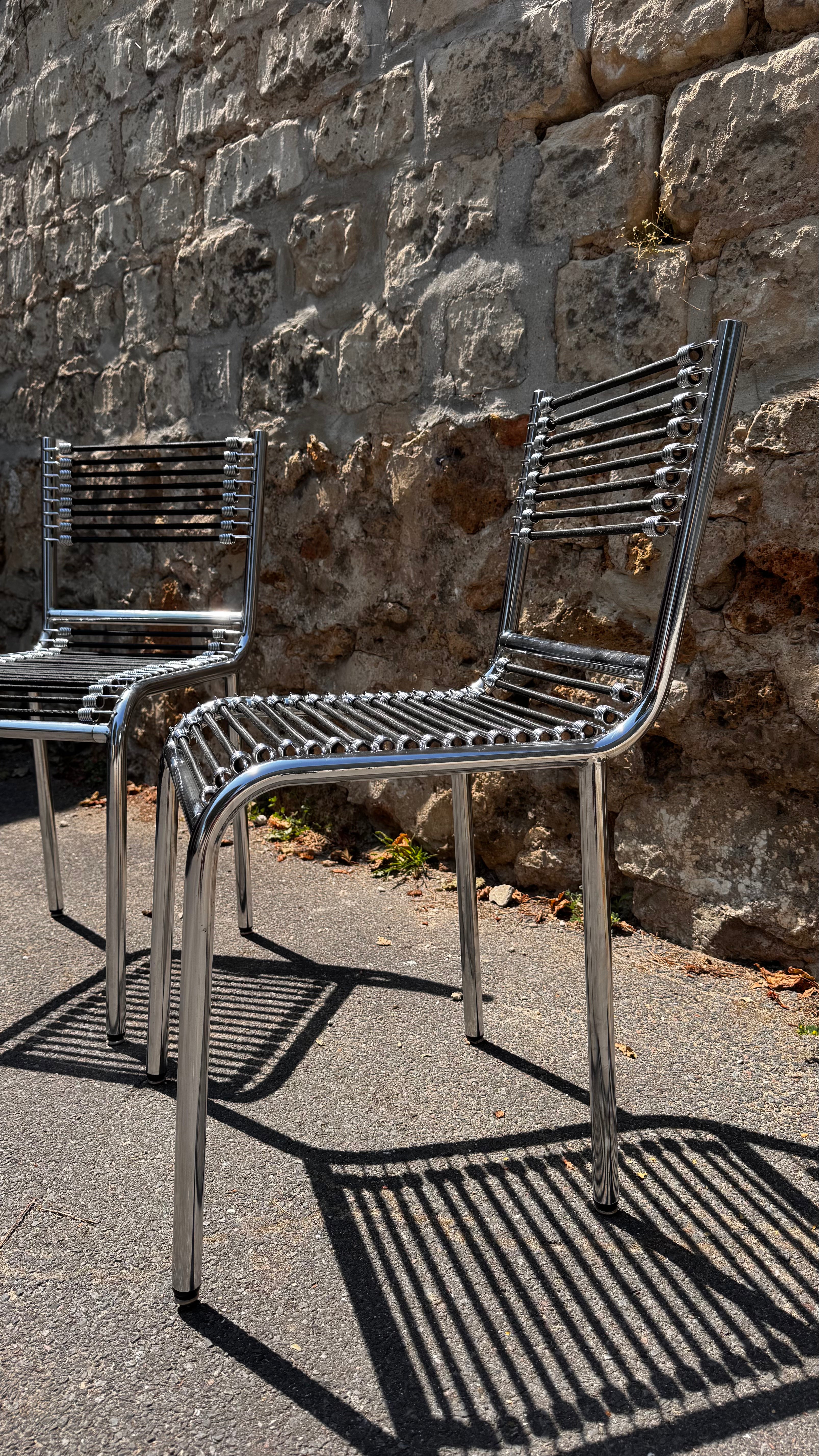 Paire de Chaise Sandows - René Herbst - 1929