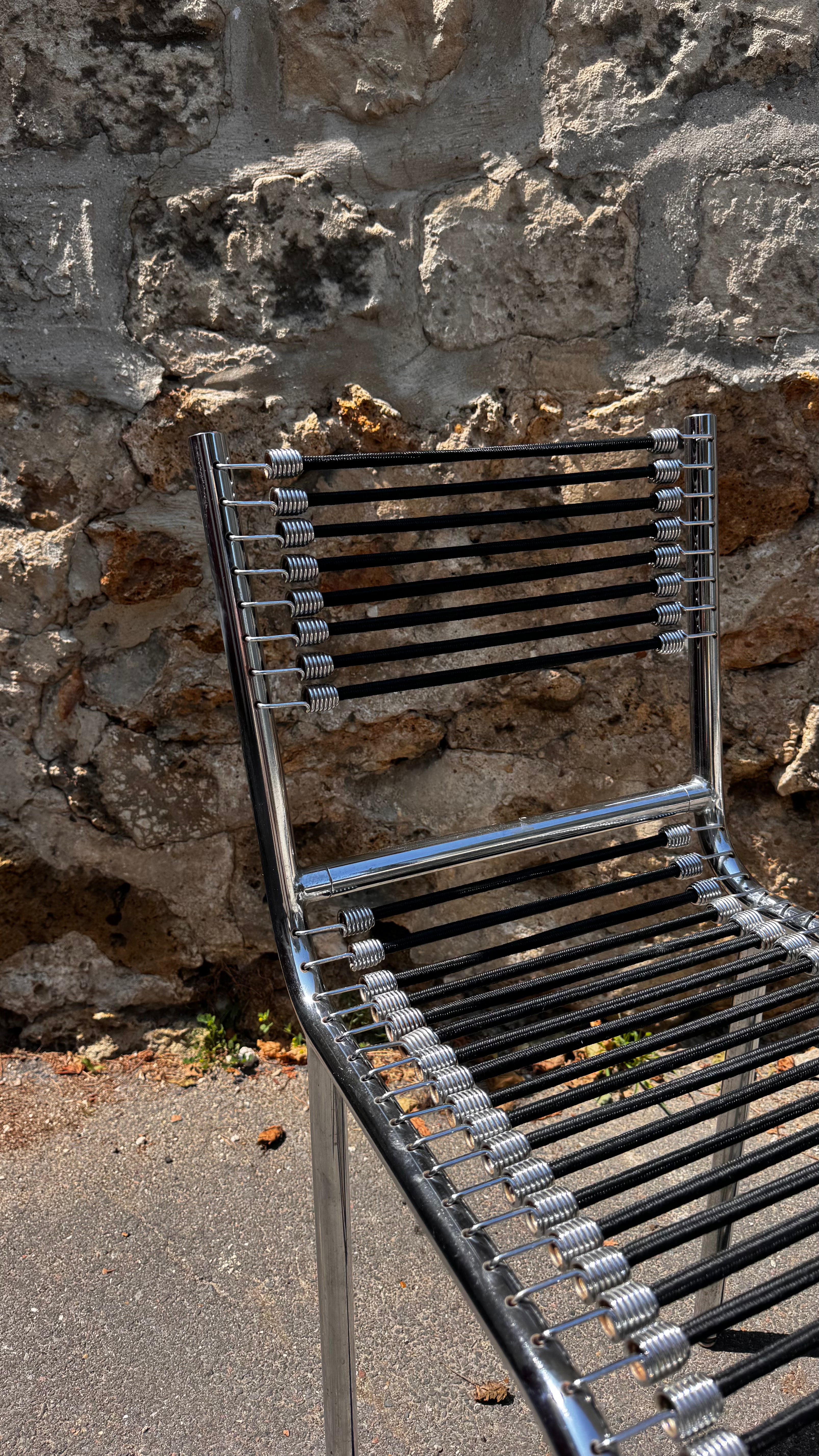 Paire de Chaise Sandows - René Herbst - 1929