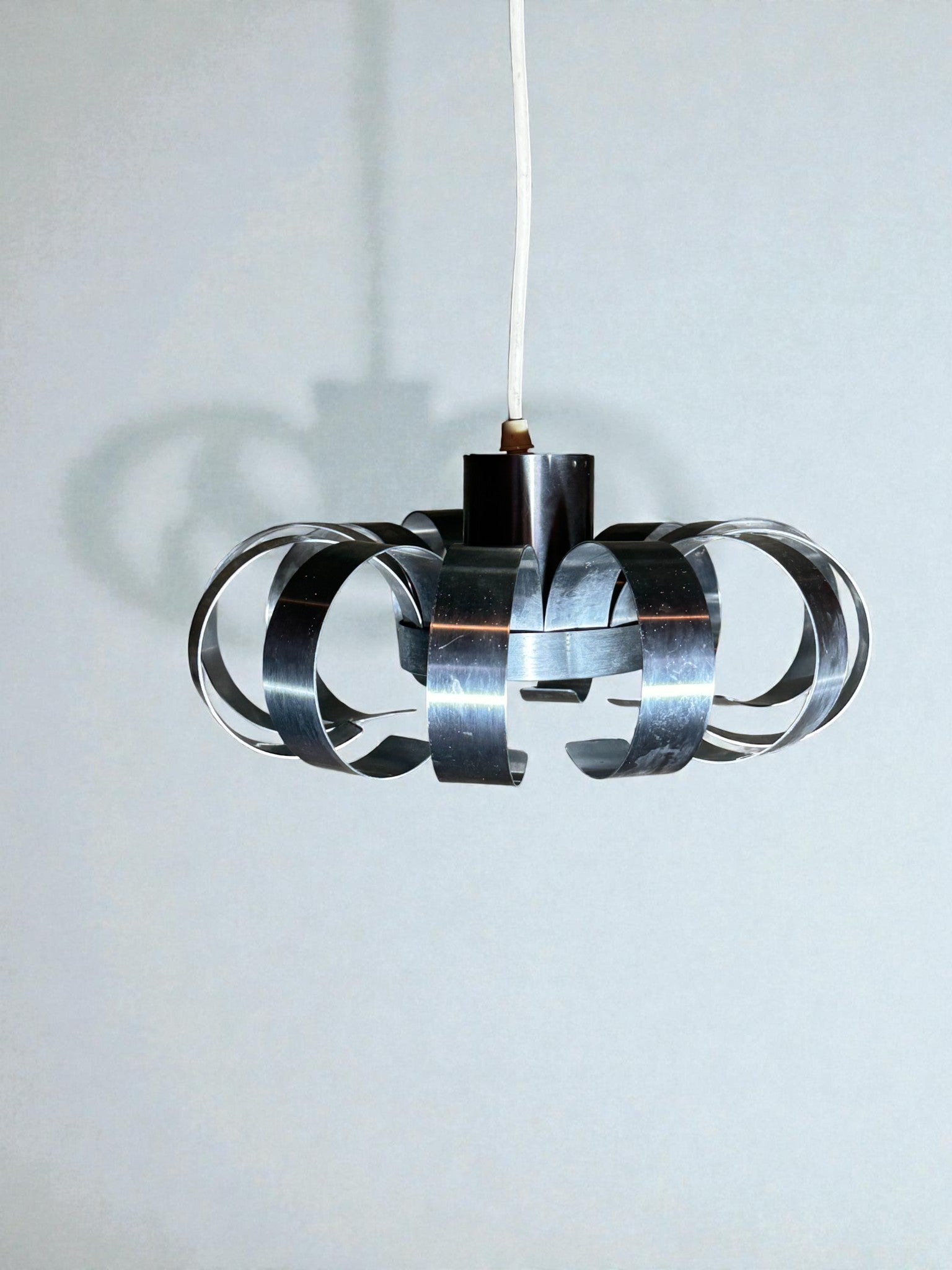 Suspension Aluminium brossé - Année 70