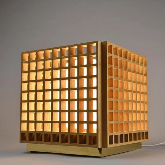 Lampe de parquet "Cube Ajouré" Selenova italia